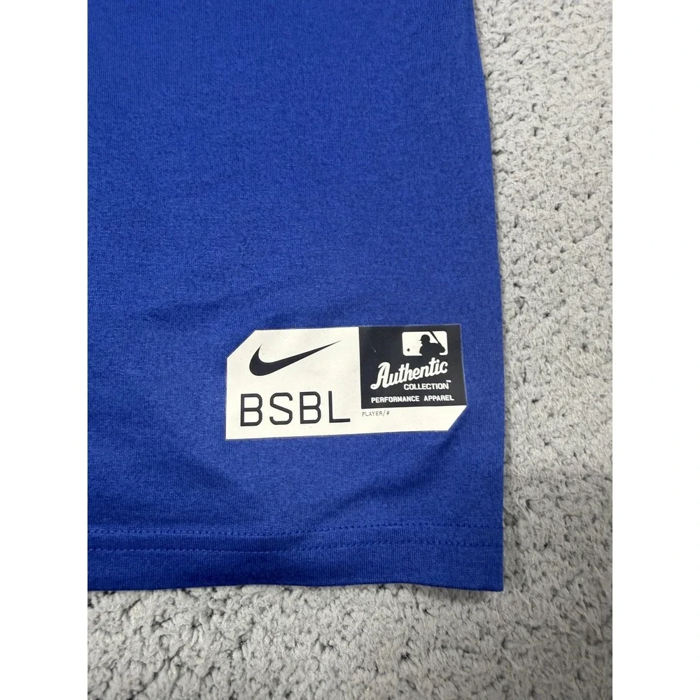 Nike Kansas City Royals Shirt Mens 2XL Blue MLB Baseball Dri Fit Authentic Tee